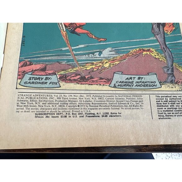 DC Comics Strange Adventures Vol. 23 #239 December 1972 Comic 20c Vintage - Picture 3 of 5
